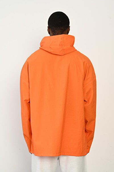 Rocqerx R-2448 Αλεξίπτωτο με κουκούλα Ανεμοδαρμένο και Αδιάβροχο - Λεπτομέρεια με μισό φερμουάρ