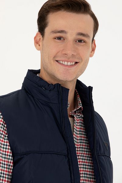 U.S. Polo Assn. Мъжки тъмносин елек - модел 50270696-vr033
