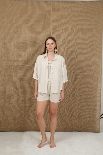 agva Kybele Cream Shirt