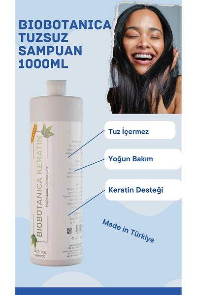 Biobotanica Salt Free Salt Free - 1000 ml Shampoo for All Hair