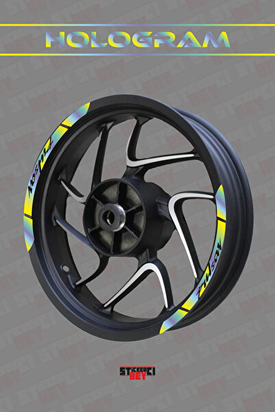 STİCKERCI BEY PULSAR YAZILI JANT ŞERİDİ STİCKER KAPLAMA FOLYO KESİM ETİKET