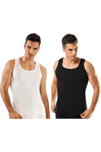 Rise And Valeria 2-Piece Men's 100% Cotton Ribbed Fit Athlete