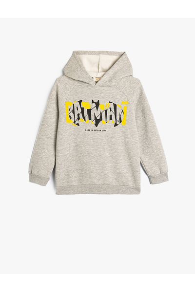 Koton : Batman Licensed Hooded Long Sleeve Sweatshirt