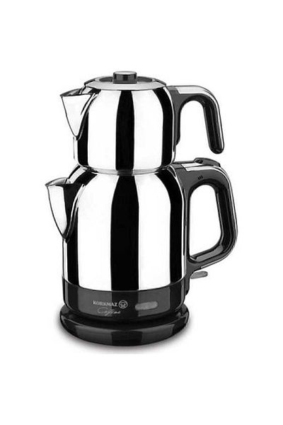 KORKMAZ A331 - Electric Tea and Inoxchrome Teapot