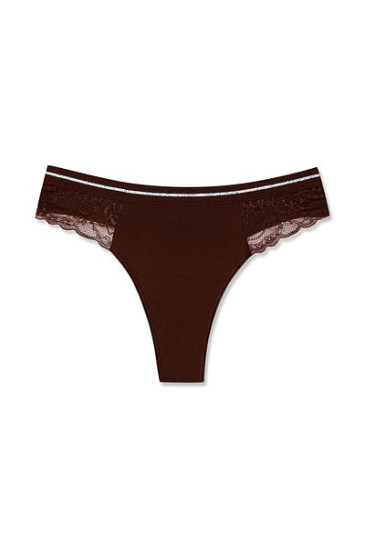 HNX Interlock Basen Lace Λεπτομερές γυναικείο στρινγκ εσώρουχο από καουτσούκ με λάμψη στη μέση
