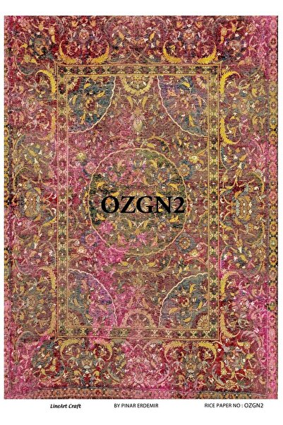 LİNEART Özgün Serisi Pirinc Dekopaj Kagıdı  29X42cm No:OZGN2