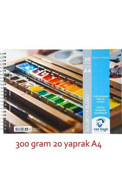 Talens A4 فان جوخ كتلة الألوان المائية 300 غرام. 20 ورقة T300a44020