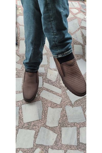ÇİĞDEM KUNDURA Καφέ Nubuck Δερμάτινα Παπούτσια χωρίς κορδόνια Crocus Ayalp