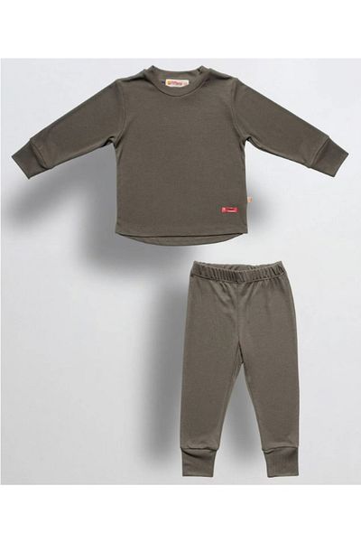 Tiffany Green Baby Kids Thermal Pajamas Set - Long Sleeve and Warm