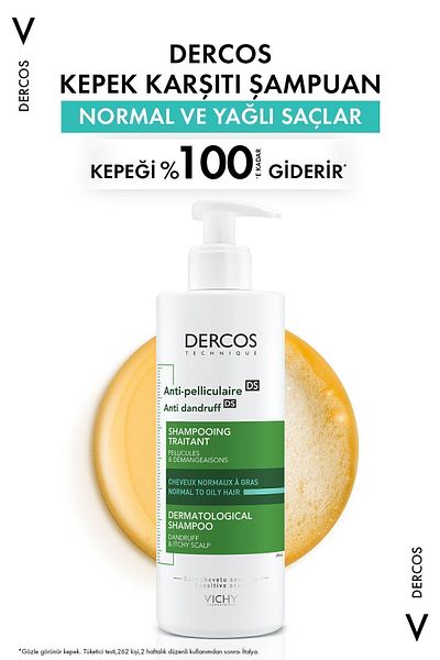 Vichy Dercos Anti Dandruff 390 ml Anti-Schuppen-Shampoo – normales und fettes Haar