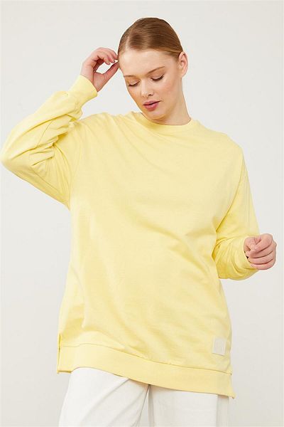 Levidor shirtLevidor Benetton – Geripptes Basic-Sweatshirt mit Fahrradkragen