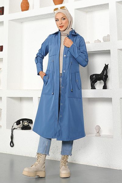 Modamihram Trenchcoat mit Kapuze