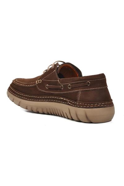 Freefoot 241280 Ανδρικά παπούτσια casual από γνήσιο δέρμα Nubuck καφέ