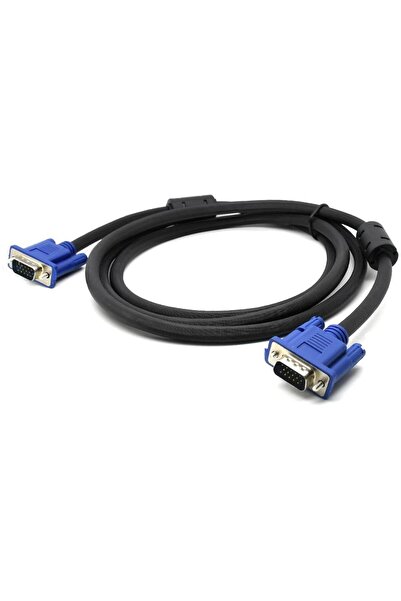 Platoon VGA Kablosu Lcd Ekran Monitör Projeksiyon Bağlantı Kablosu - Çift Filtreli - 1.5 Metre