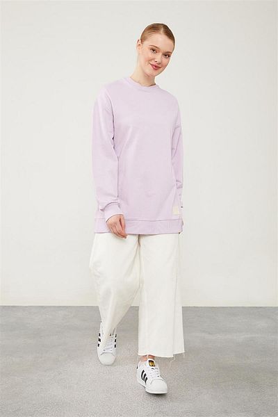 Levidor shirtLevidor Benetton – Geripptes Basic-Sweatshirt mit Fahrradkragen