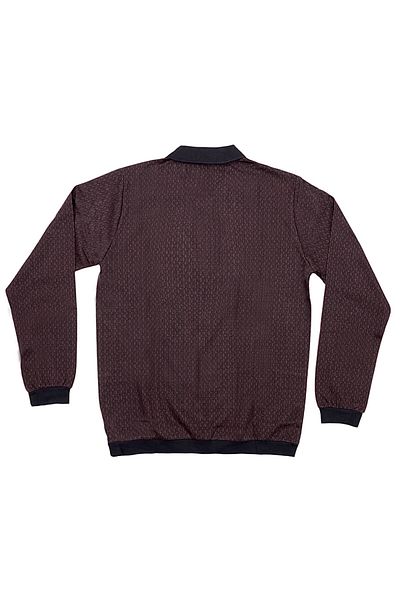 Masimar Men's Half Zipper Jacquard Long Sleeve Polo Collar Sweatshirt