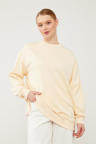 Levidor shirtLevidor Benetton – Geripptes Basic-Sweatshirt mit Fahrradkragen