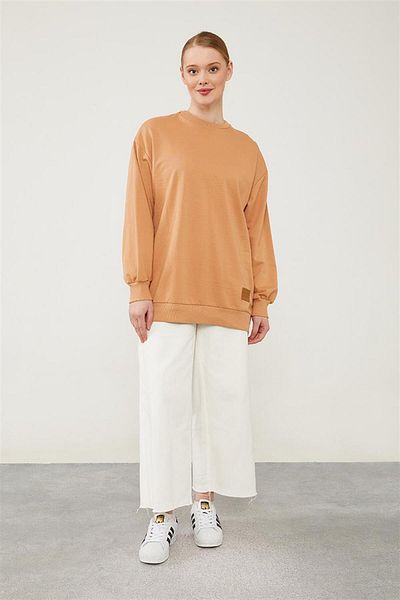 Levidor shirtLevidor Benetton – Geripptes Basic-Sweatshirt mit Fahrradkragen
