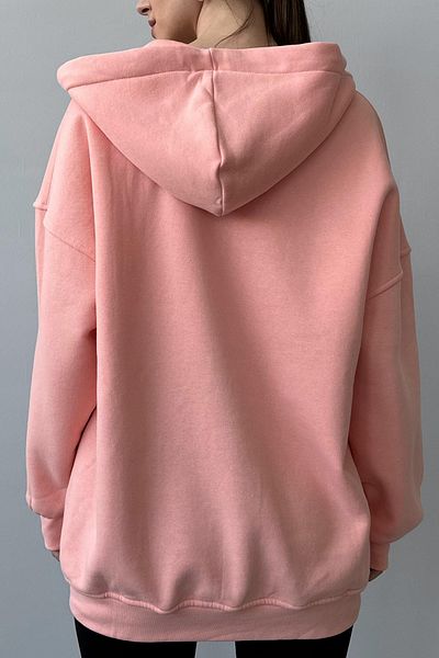 Slim'N Lift Sweatshrit supradimensionat cu glugă cu trei fire ridicate