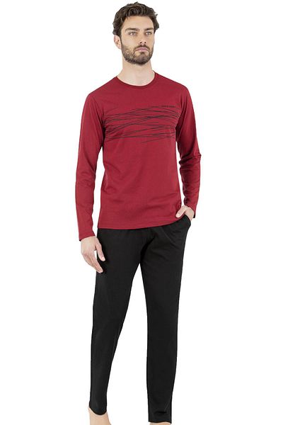 Pierre Cardin Men's Pajama Set, 100% Cotton