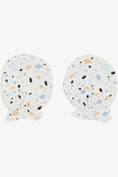 Breeze White Gloves Patterned Newborn Baby