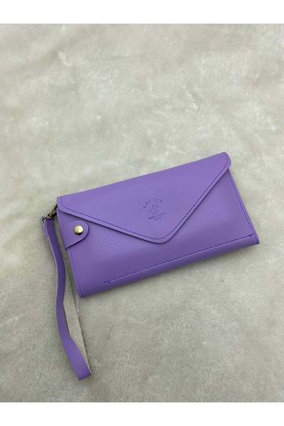ÇİĞDEM KUNDURA Large Size Crocus Lilac Wallet and Handbag
