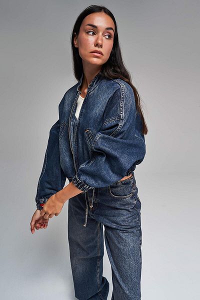 its basic Jachetă de damă T.Jeans Biker Fit, cu croiala lejeră