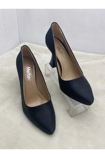 ÇİĞDEM KUNDURA Çiğdem Siyah Kadın Kadeh Ökçe Stiletto (S.1)