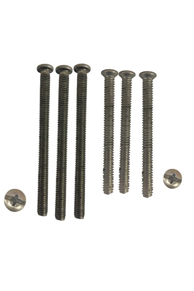 Std LAVABO SİFON VİDASI PASLANMAZ ÇELİK A2 İNOX 6 ADET