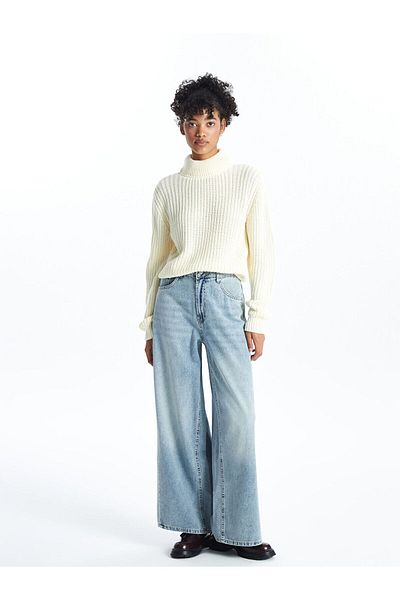 LC Waikiki Pantaloni de jeans pentru femei LCW Wideleg