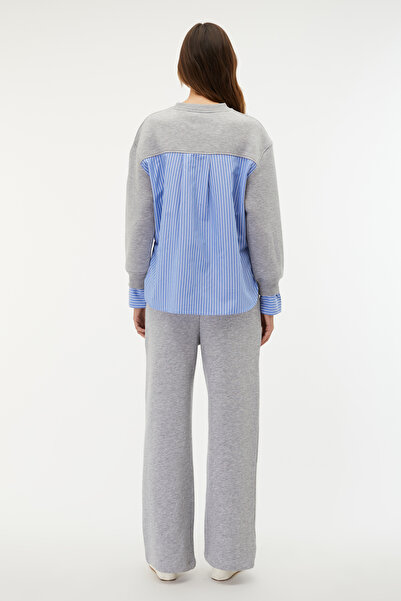 Mudo GÖMLEK DETAYLI OVERSIZE SWEATSHIRT
