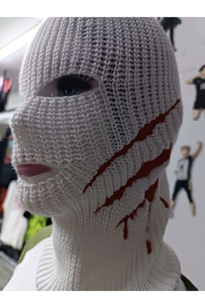 galaxyboutique White Snow Mask Beret