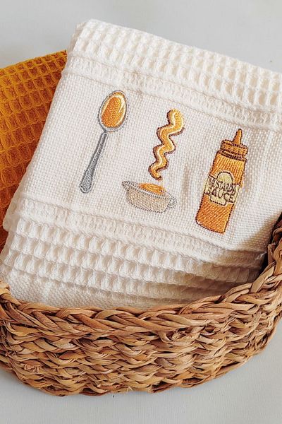Fabric Box 2 bucăți Seersucker 45 x 65 cm șervețel prosop de bucătărie șervețel de servire