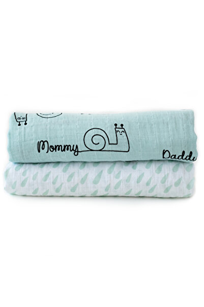 Milk & Moo Milk&moo Set Of 2 Sangaloz Baby Muslin Swaddle Blanket, 100% Cotton, Ultra Soft