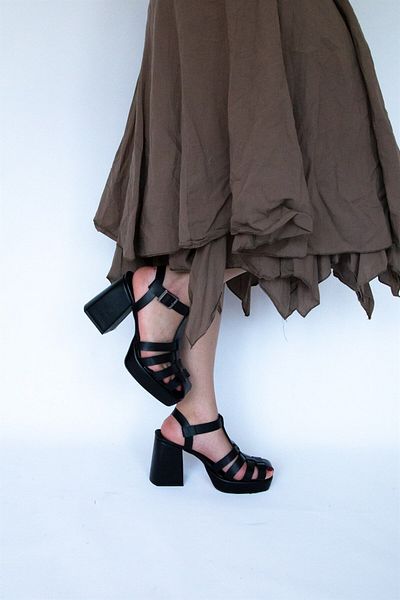 ShoeTek Pantofi cu toc de damă Christina piele neagră