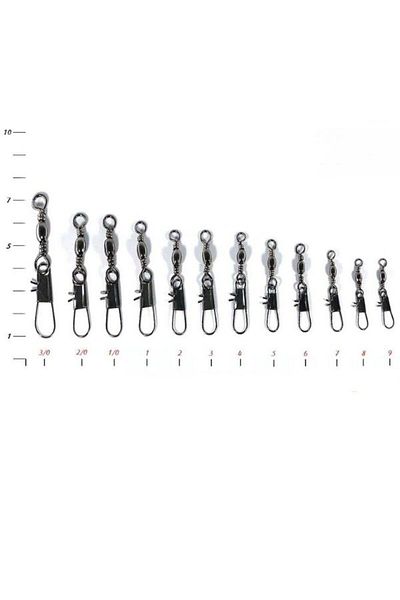 FİSH MASTER Stainless Swivel Clip 10 Pieces Special Boxed Package
