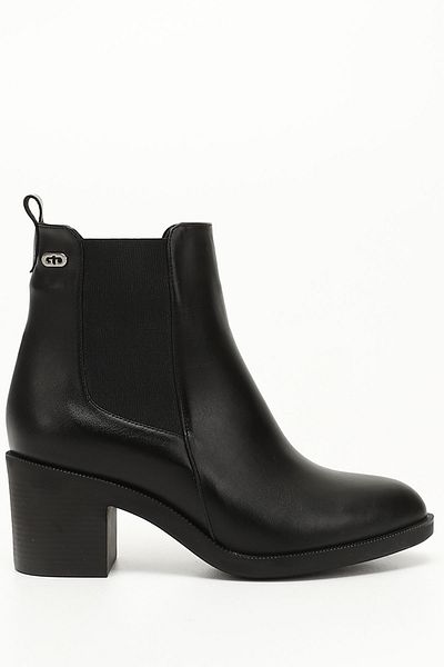 GÖNDERİ(R) Women's Black Thick Heeled Chelsea Boots