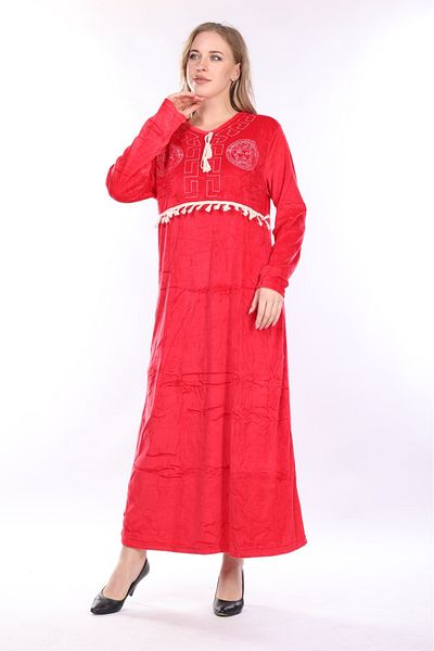 mervemoda ROCHIE DE CATIF DE DAMĂ MÂNECĂ LUNGĂ