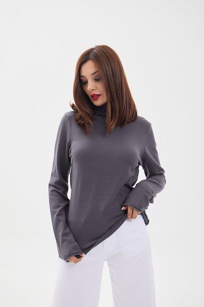 Lukas 4214 Model Knitwear Plain Fisherman Loose-Anthracite Color