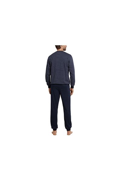 Schiesser Pyjama Kurz Für Herren In Dunkelblau