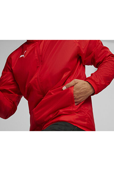 Puma Teamgoal All Weather Jacket Men's Football Training Raincoat 65903801 Red