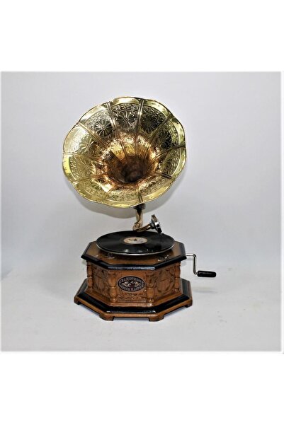 Otantik Çarşı Sekizgen Gramofon Oymalı 41CB