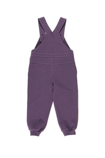 Panço Orange gestreifte Latzhose für Babys