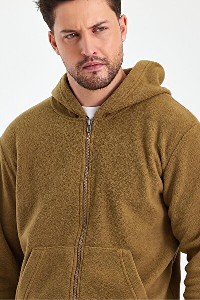 yakamor Men's Zippered Sleeve Elastic Sweat