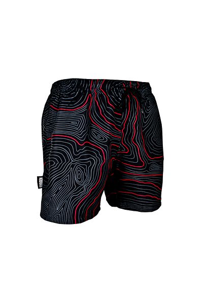 Guggen Mountain Pyjama Kurz Für Herren In Rot