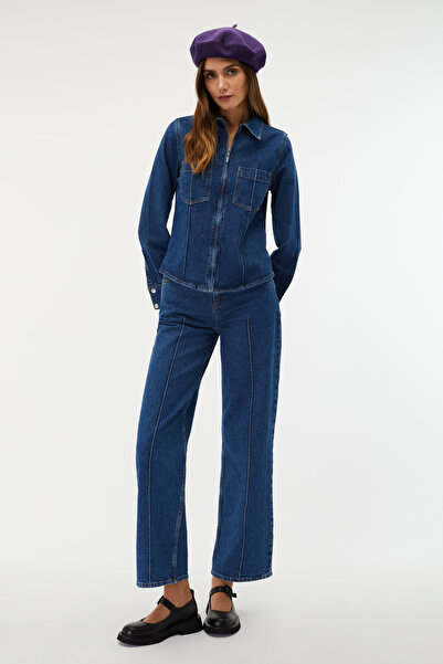 Mudo Jeans Jacket with Double Pocket Zipper