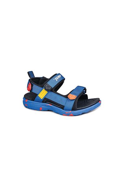 Jump 30071 Navy Blue Black Boys' Sandals - Velcro Casual Shoes