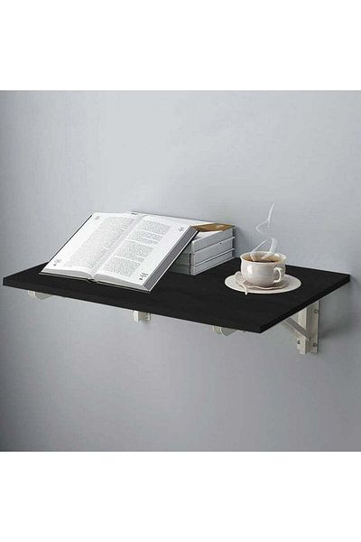 Modern home Wall-Mounted Foldable Table And Desk - Versatile & Space-Saving Design 60×40 Black