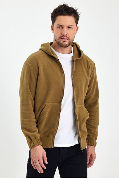 yakamor Men's Zippered Sleeve Elastic Sweat