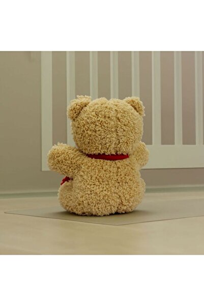 DÜVENCİ TİCARET Fularlı Peluş Ayıcık Kahverengi 22CM